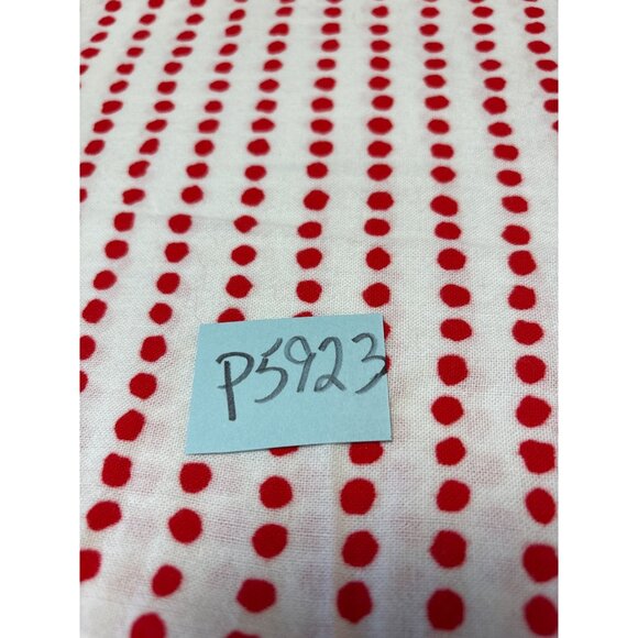 Red Polka Dot Flannel Fabric 13" X 36" For Sewing Crafts & DIY Projects - Picture 5 of 5